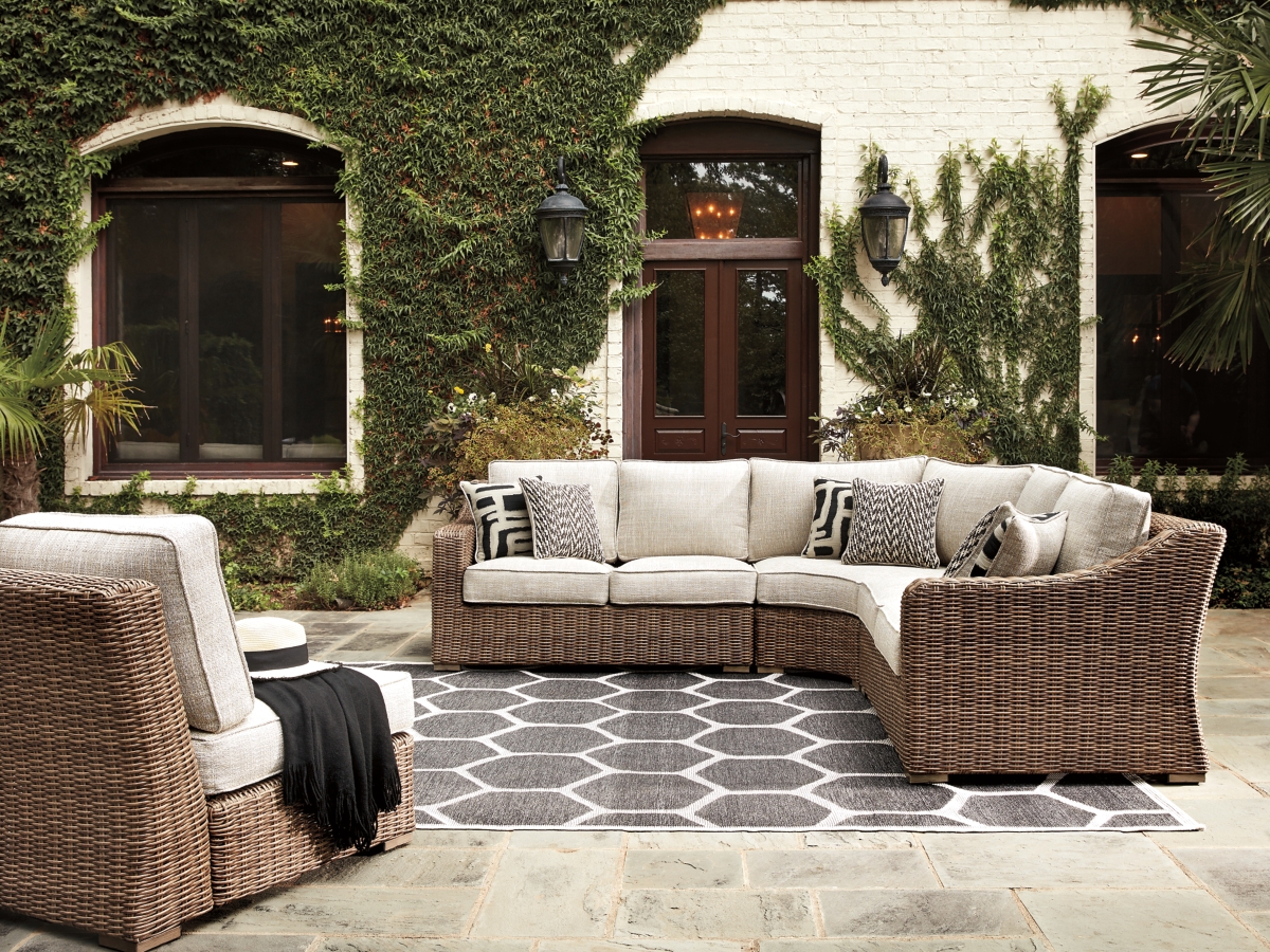 Beachcroft 3 piece outdoor patio sectional sale