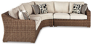 Beachcroft 3-Piece Nuvella Outdoor Sectional