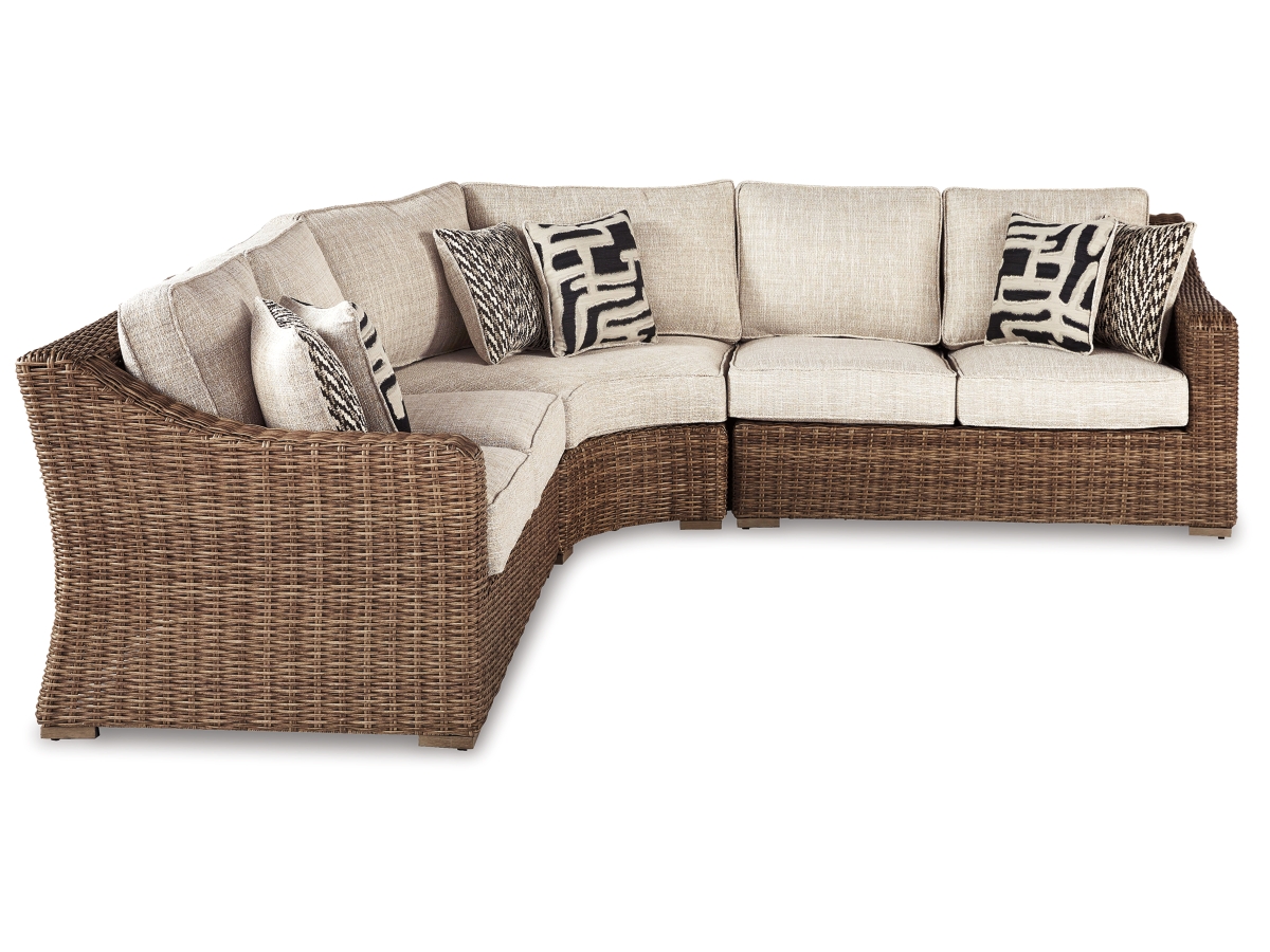 Melville One- 3-Piece Outdoor Sectional - Grey