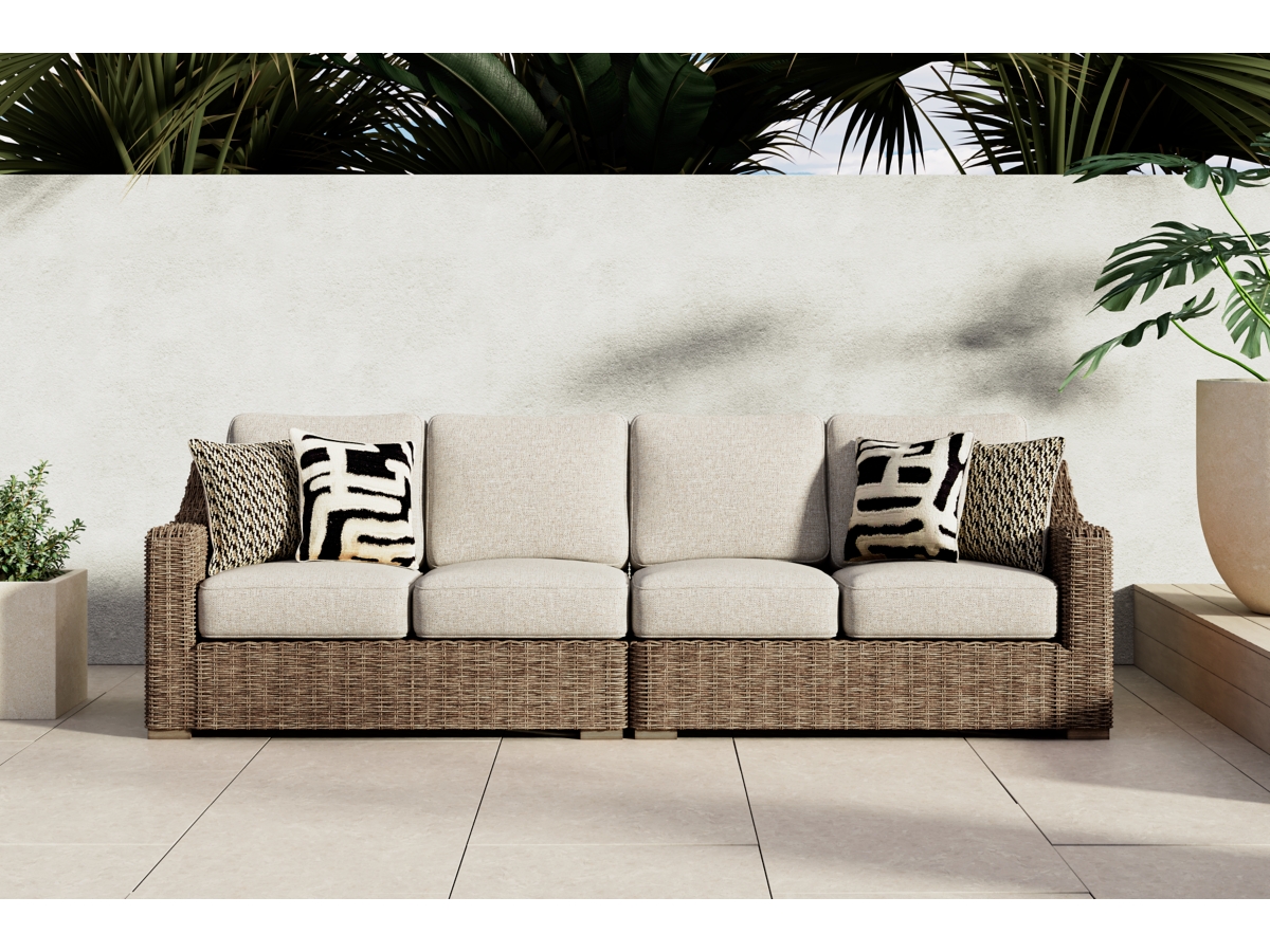 Beachcroft 2 Piece Outdoor Modular Seating Beachcroft 2 Piece Outdoor Modular Seating