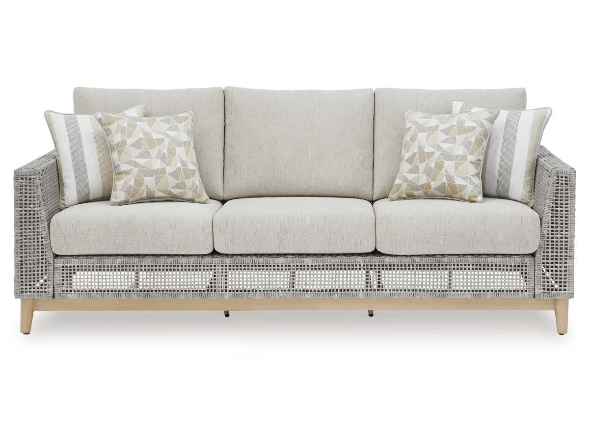 Seton Creek Outdoor Sofa with Cushion - Gray