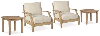 APG-P801-4PC Clare View 2 Outdoor Lounge Chairs with 2 End Tabl sku APG-P801-4PC