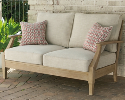 Clare View Outdoor Loveseat, Beige