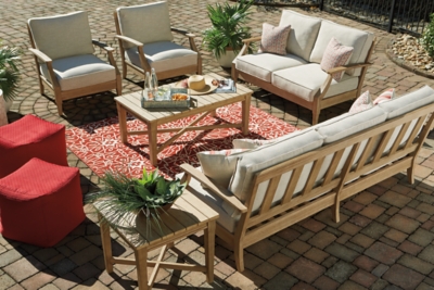 Clare View Outdoor Sofa With Cushion Ashley Furniture Homestore