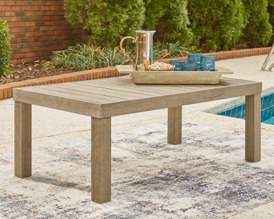 Silo Point Outdoor Coffee Table, Brown