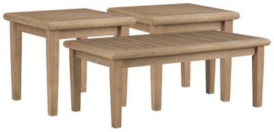 Gerianne Outdoor Coffee Table with 2 End Tables | Ashley