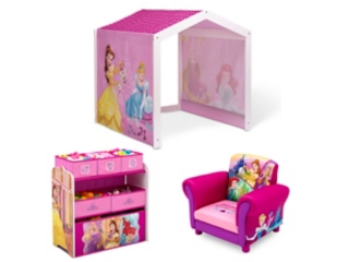Delta Children Princess Kids Playroom Bundle