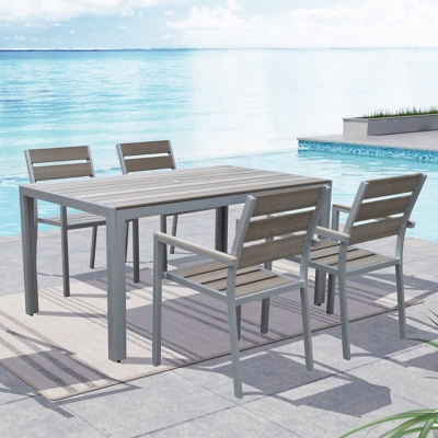CorLiving Outdoor Dining Table and 4 Chairs, , rollover
