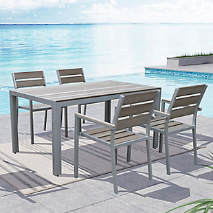 CorLiving Outdoor Dining Table and 4 Chairs, , rollover