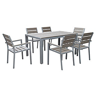CorLiving Outdoor Dining Table and 6 Chairs, , large