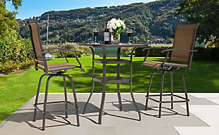 Outdoor Bar Table and 2 Barstools, , rollover