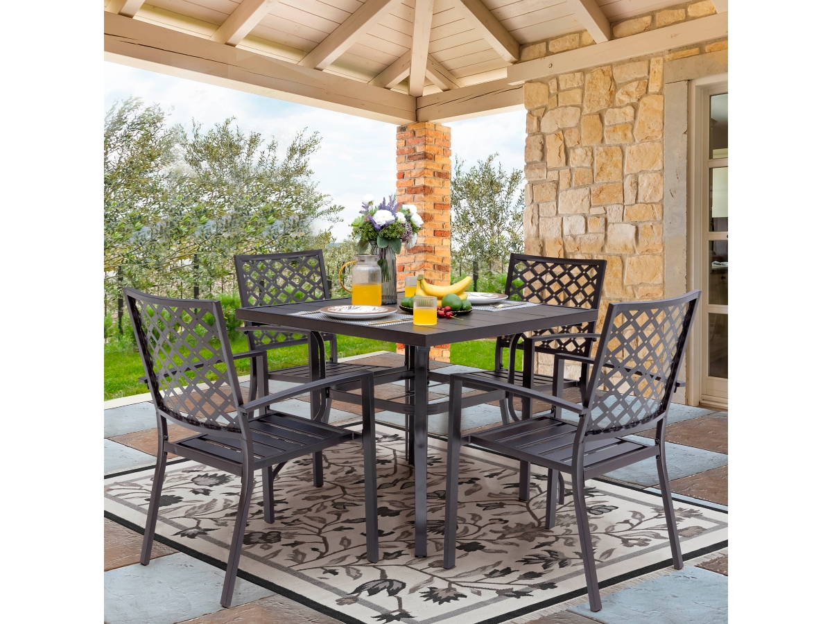 Nuu Garden 5 Piece Metal Outdoor Dining Set Ashley