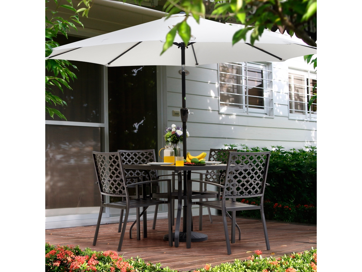 Nuu Garden 5-Piece Metal Outdoor Dining Set | Ashley