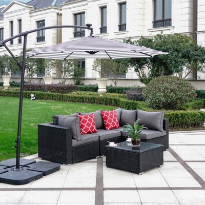 5 piece outdoor online sectional set