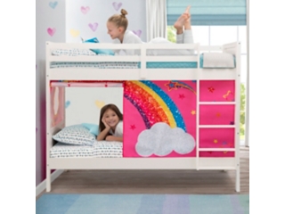 Delta Children Low Twin Loft Bed and Jojo Siwa Tent Bedroom Bundle