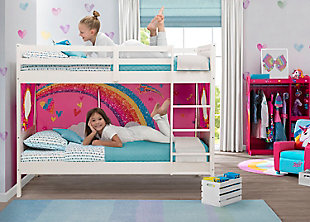 Delta Children Delta Children Low Twin Loft Bed and Jojo Siwa Bedroom Bundle, , large
