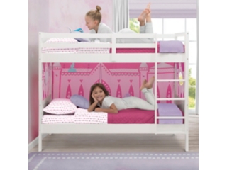 Delta Children Low Twin Loft Bed and Disney Princess Tent Bedroom Bundle