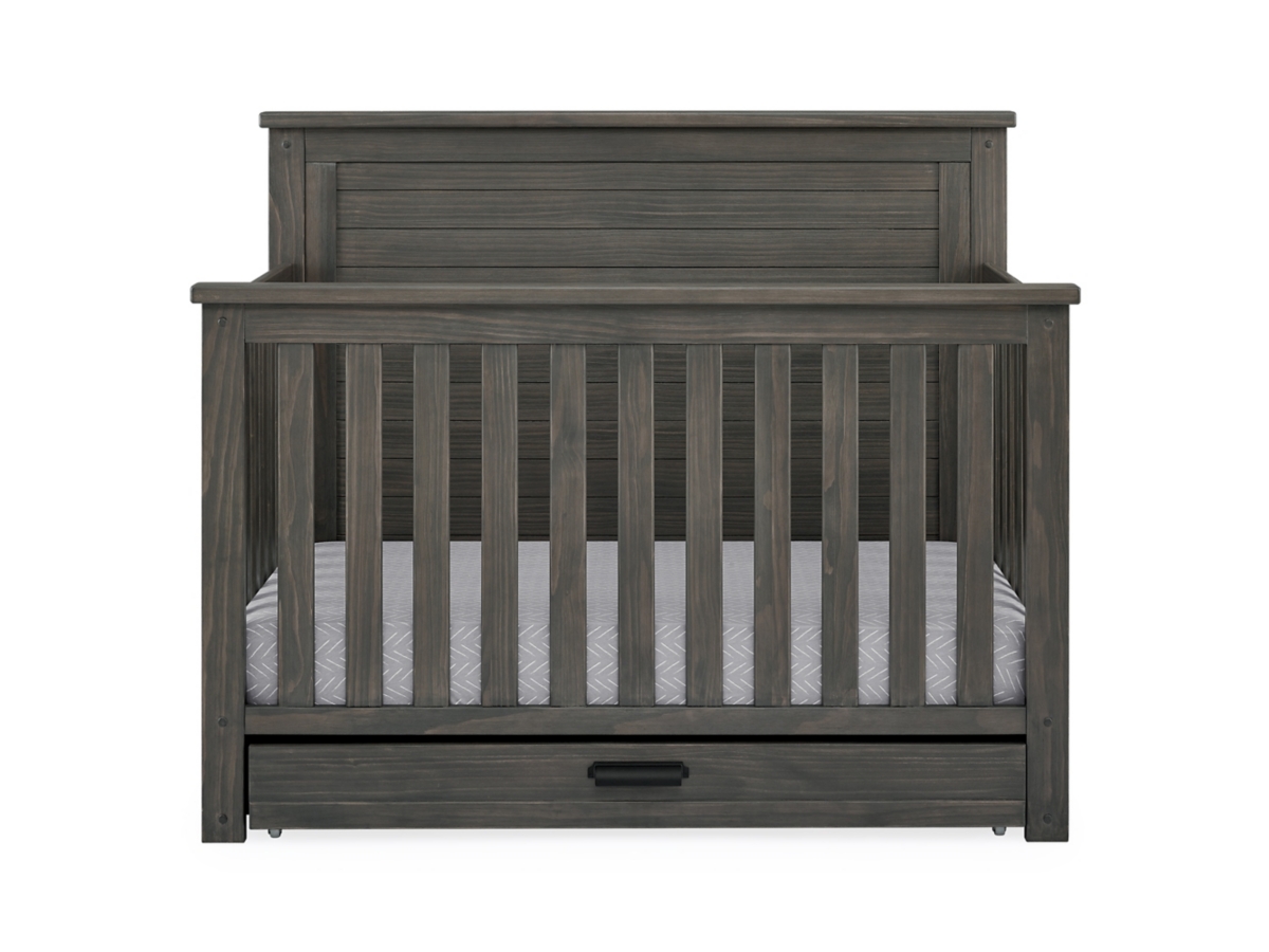 Simmons Kids Simmons Kids Caden 5 Piece Nursery Essentials Bedroom Bundle Rustic Gray Ashley