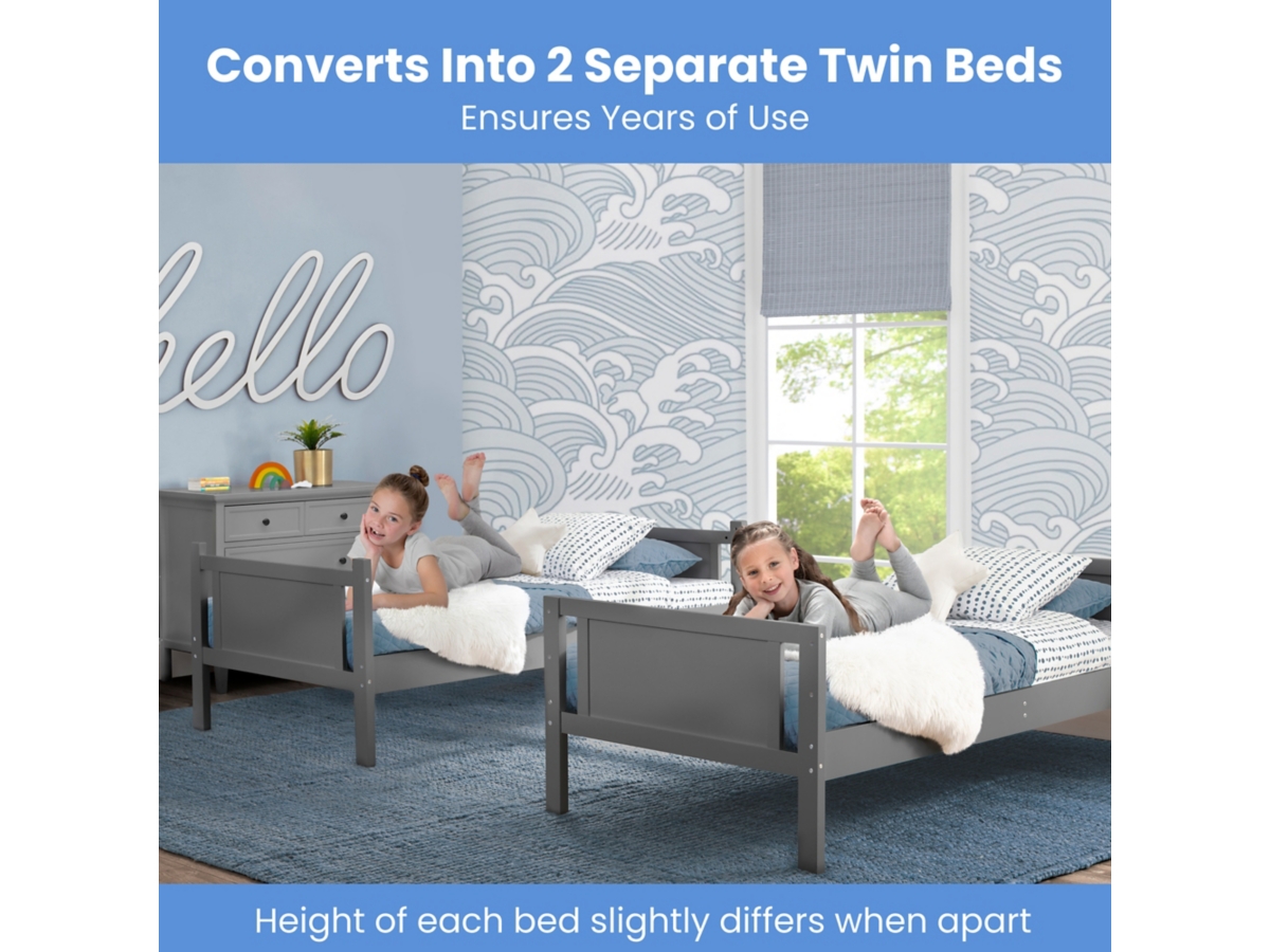 Delta Children Delta Children Convertible Twin Bunk Bed Bedroom Bundle