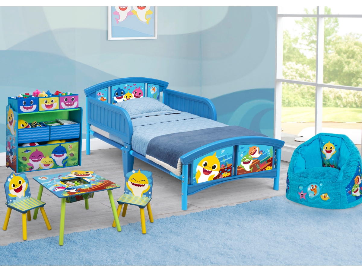 Delta Children Baby Shark Toddler Bed Bedroom Bundle