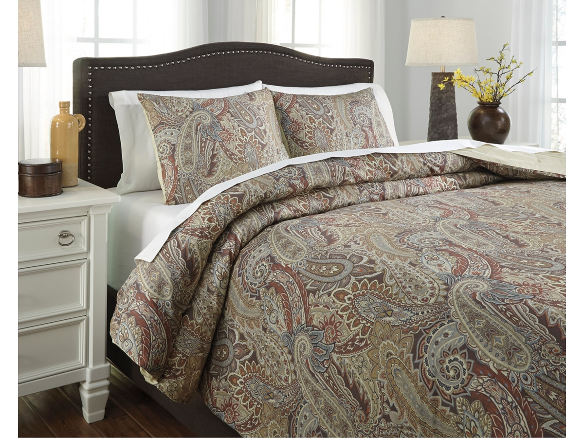 Damonica 3-Piece Queen Duvet Cover Set | Ashley
