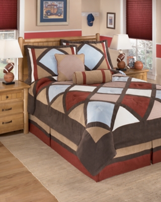 Academy 6-Piece Full Comforter Set, Multi, large