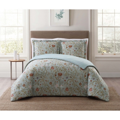 Estelle Blush Floral Comforter Bedding by Royal Court