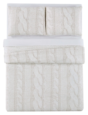 Faux Fur Queen Duvet Set Ashley Furniture Homestore