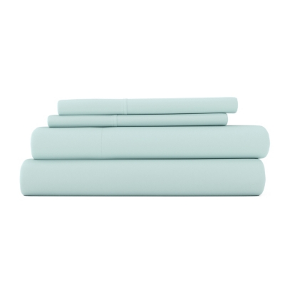 4 Piece Premium Ultra Soft Queen Bed Sheet Set, Aqua, large