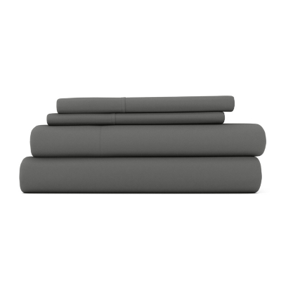 3 Piece Premium Ultra Soft Twin Sheet Set, Gray, large