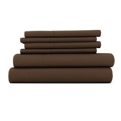 iEnjoy Home Luxury Ultra Soft California King Bed Sheet Set, Chocolate