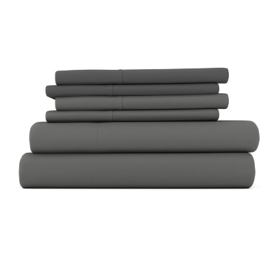 iEnjoy Home Luxury Ultra Soft King Bed Sheet Set, Gray