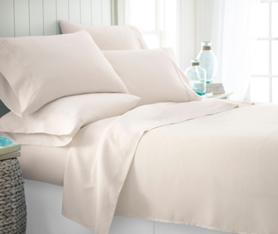 iEnjoy Home Luxury Ultra Soft Twin Sheet Set, Ivory