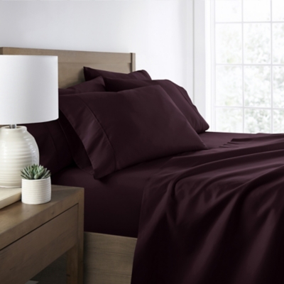 3 Piece Luxury Ultra Soft Twin Sheet Set, Purple, large