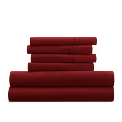 3 Piece Luxury Ultra Soft Twin XL Sheet Set, Burgundy, rollover