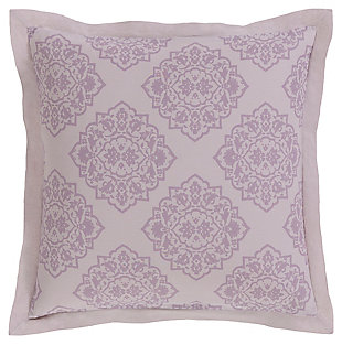 Taking a soft, subtle approach to high-style bedding, this euro sham with pretty pattern and marvelously muted palette is the essence of serenity. Whether your aesthetic is traditional, modern or boho chic, what an easy-elegant look that complements so many settings.Pillow sold separately | Made of cotton/linen | Imported | Machine washable