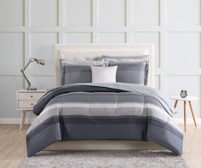Style 212 Carlyle Grey Queen Bed in a Bag