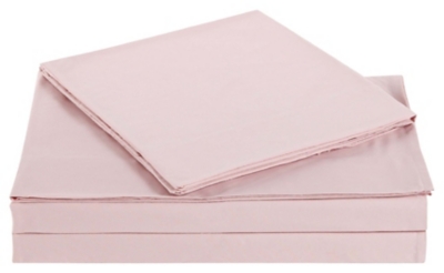 Microfiber Truly Soft Twin Sheet Set, Blush Pink, rollover