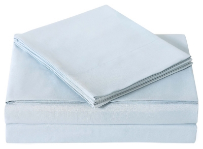 Microfiber Truly Soft Twin Sheet Set, Light Blue, rollover