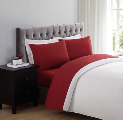 Q600000717 Truly Soft Everyday Twin Sheet Set, Red sku Q600000717