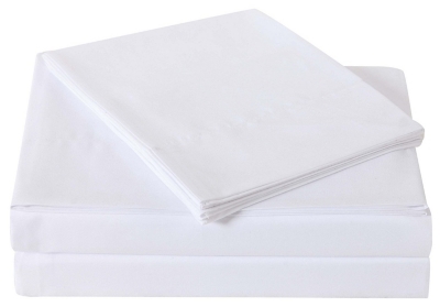 Microfiber Truly Soft Twin Sheet Set, White, rollover