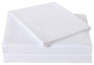 Microfiber Truly Soft Twin Sheet Set, White, large