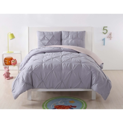 2 Piece Twin XL Comforter Set, Lavender/Blush, large