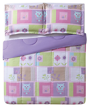 2 Piece Twin Comforter Set, Multi, large