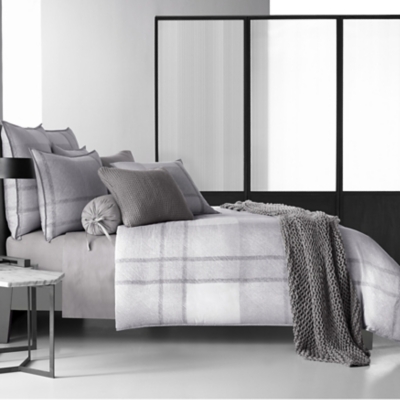 Oscar Oliver Leighton King Duvet Cover, Gray, rollover