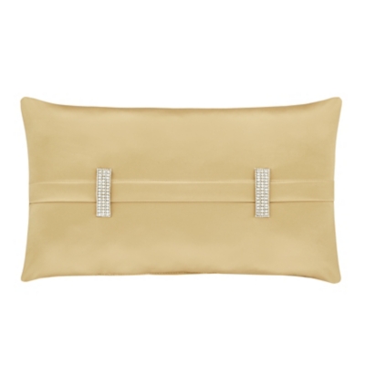 J.Queen New York Satinique Gold Boudoir Throw Pillow