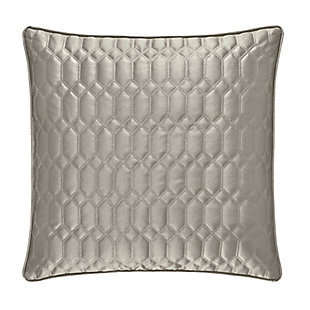 Geometric 20" Square Throw Pillow, Sterling, rollover
