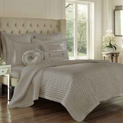 Kennedy Silver and Platinum Gray Comforter Bedding by Five Queens Court