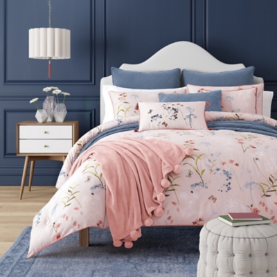 J.Queen New York Beatrice 3-Piece Comforter Set, Rose, large