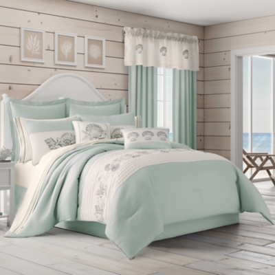 Royal Court Water's Edge 4-Piece Comforter Set, Aqua, large